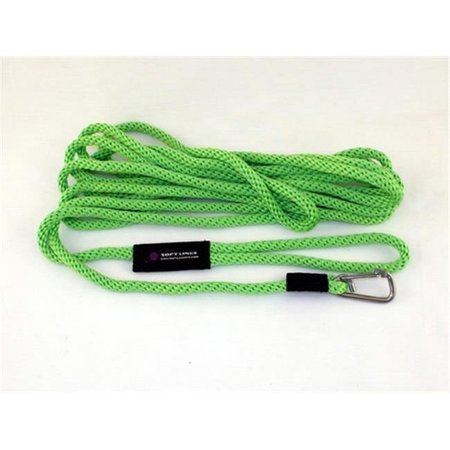 SOFT LINES Soft Lines PSW10640LIMEGREEN Floating Dog Swim Snap Leashes 0.37 In. Diameter By 40 Ft. - Lime Green PSW10640LIMEGREEN